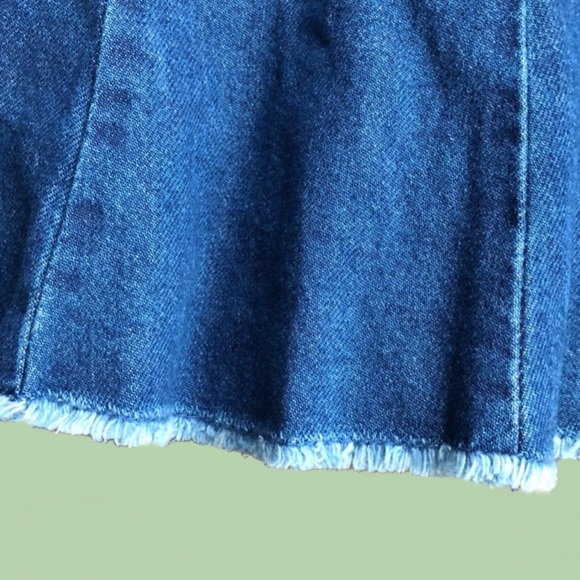(3) Zara Bundle | Faux Suede Dress Blue Ruffle Top - Picture 12 of 14